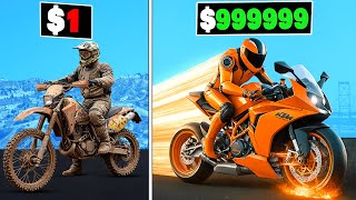 $1 to $1,000,000,000 KTM BIKE in GTA 5