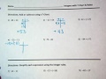 Adding and Subtracting Integers with T-Charts