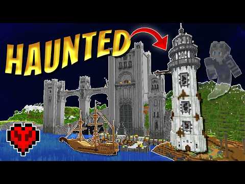 I Built a HAUNTED LIGHTHOUSE in Hardcore Minecraft