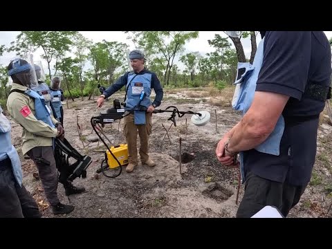 YouTube video thumbnail: Australian Innovation Promises Faster, Safer Landmine Clearance