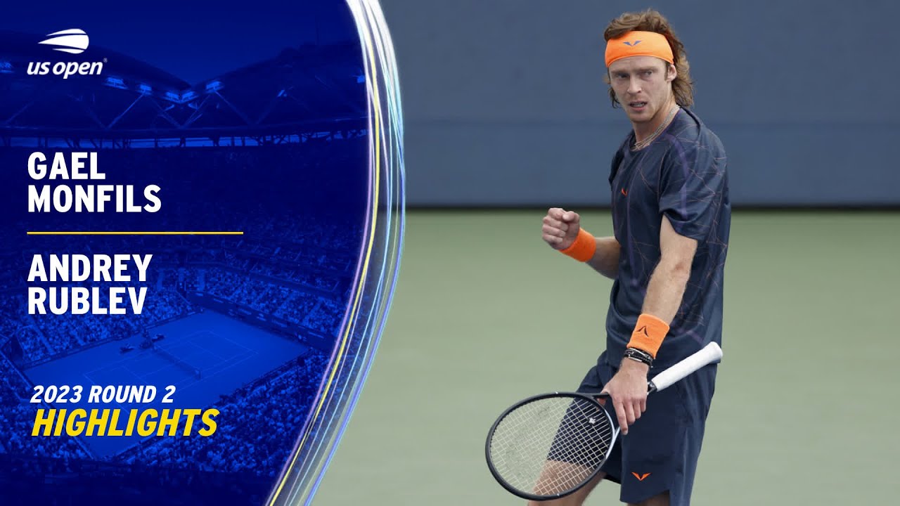 Gael Monfils vs. Andrey Rublev Highlights | 2023 US Open Round 2
