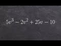 Factoring Polynomials by Grouping Techniques