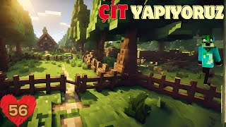 ÇİFTLİĞİMİZE ÇİT EKLİYORUZ Minecraft Survival (Baskın Yedik)