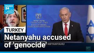 YouTube video thumbnail:  Turkey Seeks Arrest Warrant for Israeli PM Netanyahu, Fueling Tensions
