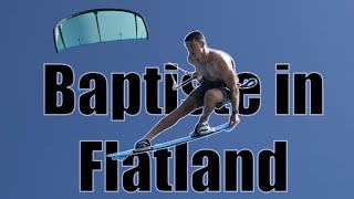 Baptiste kiting in Trimasi - one of greeks finest kitesurfing spots