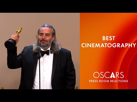 Best Cinematography | 'Oppenheimer' | Hoyte van Hoytema | Oscars 2024 Press Room Speech