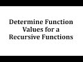 Understanding Recursive Functions
