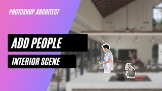 How do I add people in the interior scene