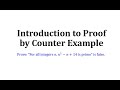 Understanding Proof by Counter-Example