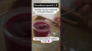 Natural Beauty Drinks for Glowing Skin ✨ | Beetroot Amla Tea for Skin Glow | #shorts