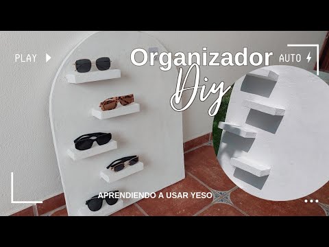 DIY Organizador para lentes hecho de cartón y yeso | Erandy Paz