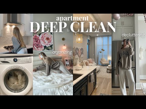 DEEP CLEAN my APARTMENT w/ me! (resetting + refreshing my home)