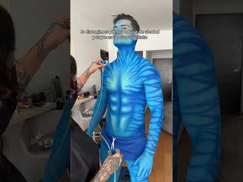 5 cosas que no te imaginas de nuestro disfraz de AVATAR! 😂💙 #twins #avatar #halloween