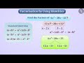Factoring Quadratic Expressions and Identities