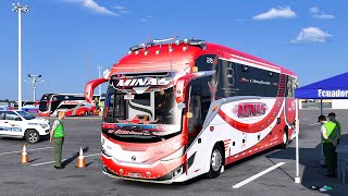 Autobús HINO de Ecuador Detenido Por Policías Terminal Guayaquil Americn Truck Simulator