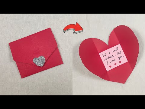 Easy Origami Envelope Tutorial (Folded Heart Envelope)