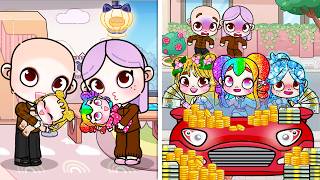 Cambié a mi familia por un coche de lujo 💔 | Historia Triste de Avatar World | Pazu Games