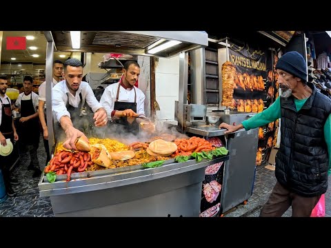 STREET FOOD LA 1€ PE STRAZILE DIN MAROC! M-AM FACUT CA UN BIBOL PE TRICOU DE LA CLATITE (RABAT)