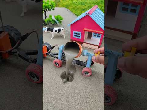 diy mini tractor construction machine video | tractor video | #shorts #youtubeshorts