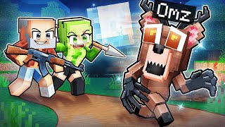 Surviving as a Baby Deer on One 99 NIGHTS IN THE FOREST Block in Minecraft…