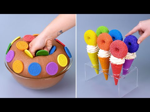 🥰 How To Make Cake Decorating Recipes | Wonderful RAINBOW Cake Decorating You'll Love