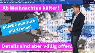 Wettersturz an Weihnachten! Viele Fragen sind noch offen: Schnee? Dauerfrost? Wie kalt wird´s?