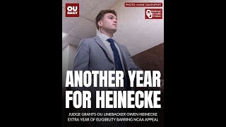 A Cleveland County judge ruled OU linebacker Owen Heinecke will be eligible to play next year