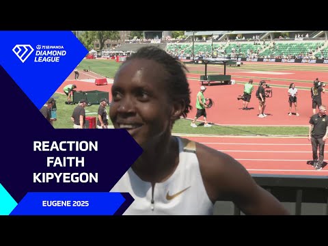 "I was expecting it" - Faith Kipyegon on 1500m world record in Eugene- Wanda Diamond League