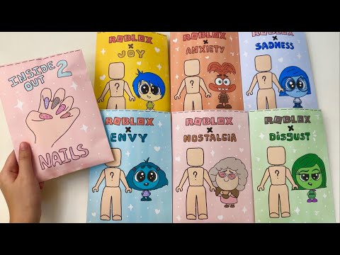 [🧡paper diy💛] ROBLOX x INSIDE OUT 2 Blind Bags unboxing! | asmr