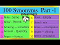 Synonyms and Word Replacements