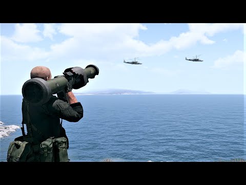 Stinger Füzesi 4 Rusya Deniz Helikopter Yok Etme Simülesi - ARMA 3 Simulation Savaşı - ukrayna