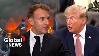 Macron condemns "unacceptable, stupid" comments from Trump, other world leaders amid France riots