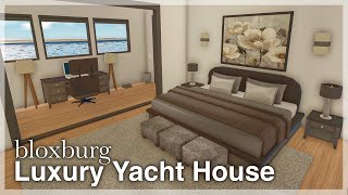 Bloxburg - Luxury Yacht House Speedbuild 🚢 (interior + full tour) | Roblox