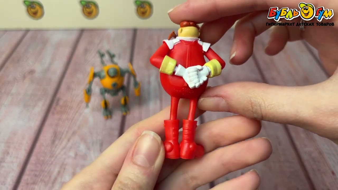 Набор фигурок Sonic Prime  Доктор Эггман, Бадник и Руж Летучая Мышь 3шт - видео Набор фигурок Sonic Prime  Доктор Эггман, Бадник и Руж Летучая Мышь 3шт - видео