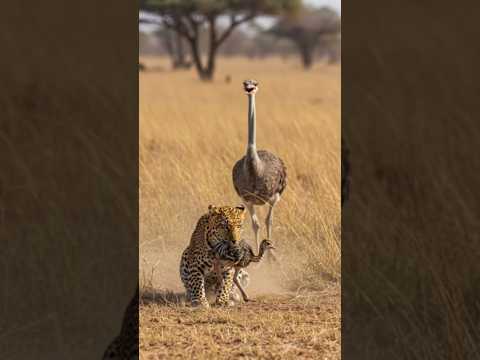 새끼를 구하는 어미 타조! #모성애 #타조 Mother Ostrich Save Her Baby! #MotherSelf #Ostrich