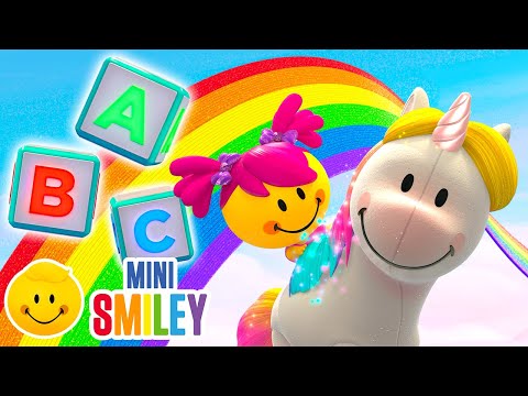 Learn the ABC with Music 🎶 | 1 Hour of Nursery Rhymes for Kids | Mini Smiley