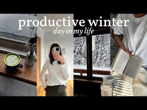 how I stay motivated + productive in the winter (vlog)