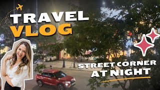 City Night View with Cars and Lights | Urban Street Vlog
