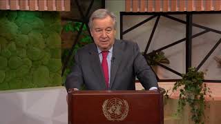 Rede UN Secretary-General Antonio Guterres beim Petersberger Klimadialog 2022 in Berlin