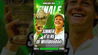 Sinner Vince e Cancella Alcaraz: primo Wimbledon italiano 🎾 #shorts  #SinnerAlcaraz #wimbledon