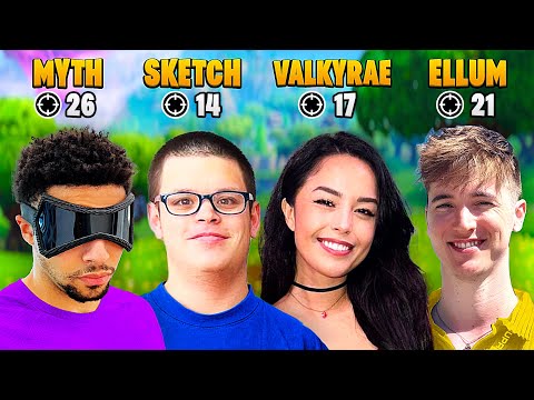 I Got Streamers To Kill Race In Fortnite (ft. Sketch, Valkyrae & Ellum)