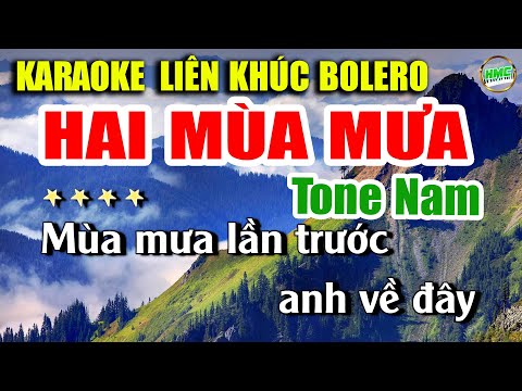 Karaoke Liên Khúc Bolero Tone Nam Dễ Hát | Tuyển Chọn Nhạc Sống Trữ Tình | Toàn Bài Hay