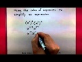 Simplifying Expressions with Exponent Rules