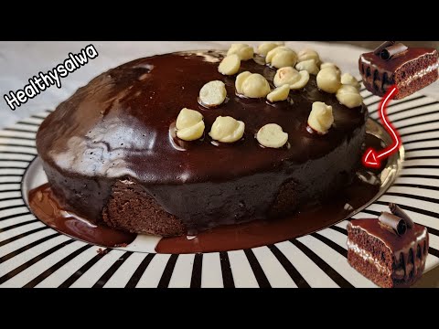 حياتي اتغيرت🍫وصفتي السرية لأرخص واسهل كيكة شوكولاتة بدون(بيض/دقيق /حليب/شوكولاته)☕️خالية جلوتين