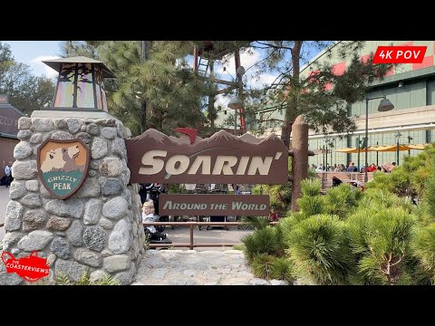 Soarin' Around The World Simulator Ride Disney California Adventure [4K] Complete Experience POV