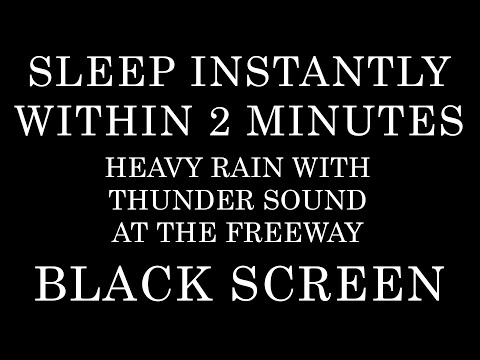 Dark Rainy Night: Sleep Soundscape with Thunder Rolls