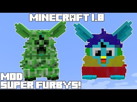 Minecraft 1.8 MOD SUPER FURBYS! Furby Mania Mod Español!