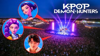 DRONE catches KPOP DEMON HUNTERS in REAL LIFE!! (SAJA BOYS FIGHT) FULL MOVIE