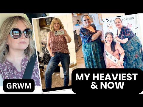 GRWM Full-Face EASY Makeup / Weight Loss BEFORE pics & NOW Progress / OVER 50 BEAUTY