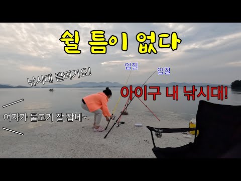 방파제 입질 미쳤다! 던지면 물어요. 근데 이건 무슨 물고기지?